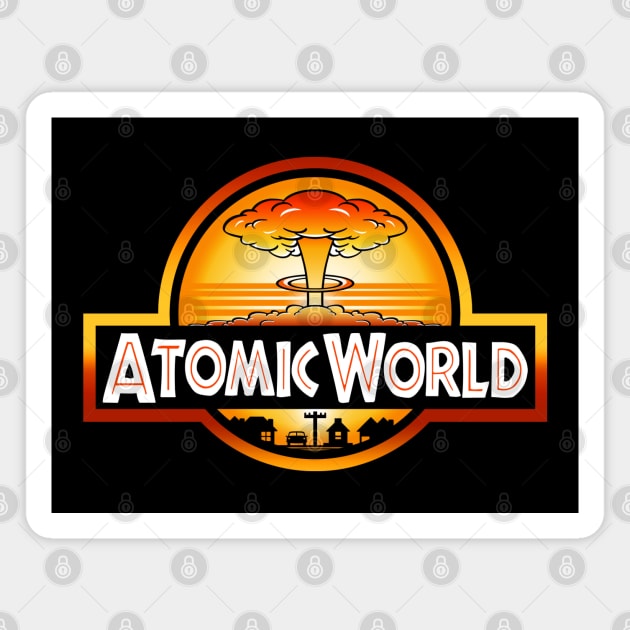 Atomic World Magnet by Apgar Arts